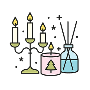 Свечи, подсвечники и ароматы