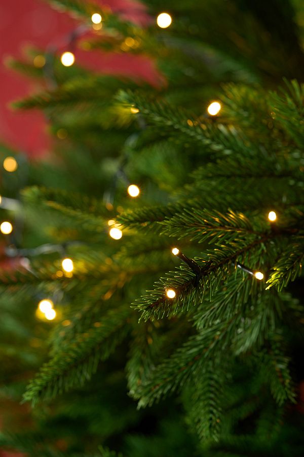 Светодиодная ярусная гирлянда на елку, тепло белый свет (2,1м/350л)2