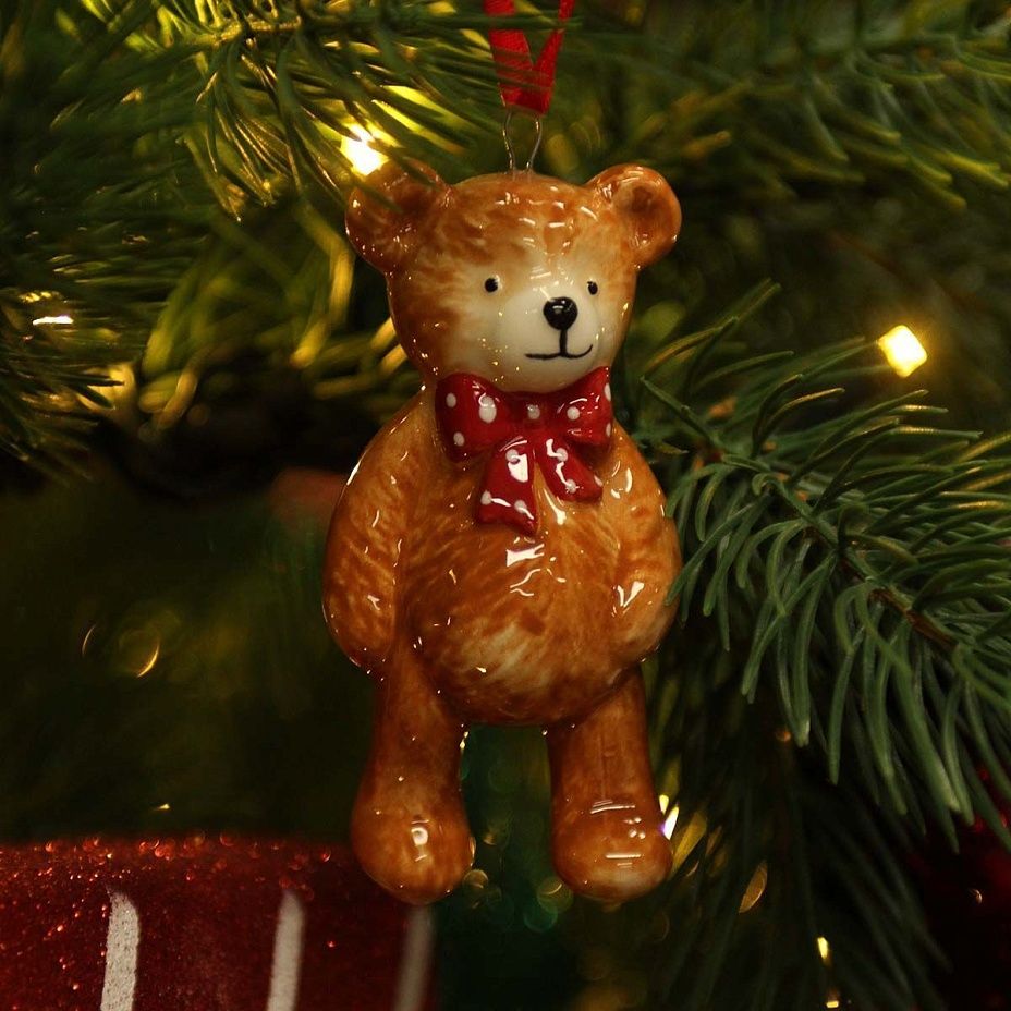 Мишка с бантом 8,5 см 03272