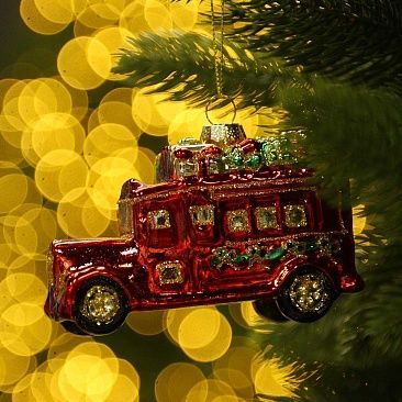 Автобус новогодний 10,5 см 22711