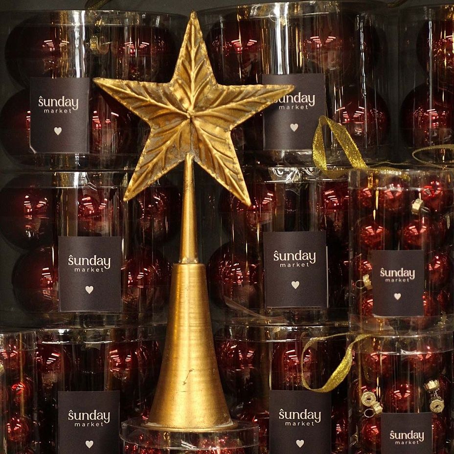 Верхушка Звезда 33 см, бронза2