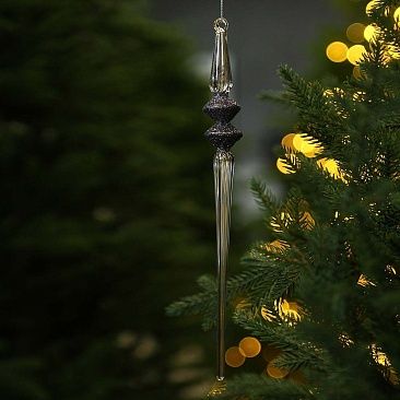 Сосулька Ромбы 28 см ночной синий 91241