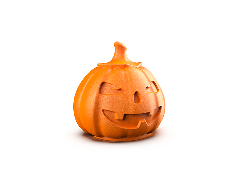 Изделие декоративное пластиковое Тыква Jack (50x43x47см) ,цвет Orange