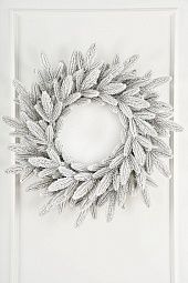 РОМАНОВСКИЙ, венок рождественский заснеженный (0,65 м)