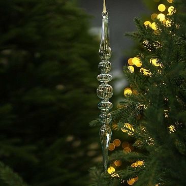 Сосулька Купеческая 30 см 1511 голубая1