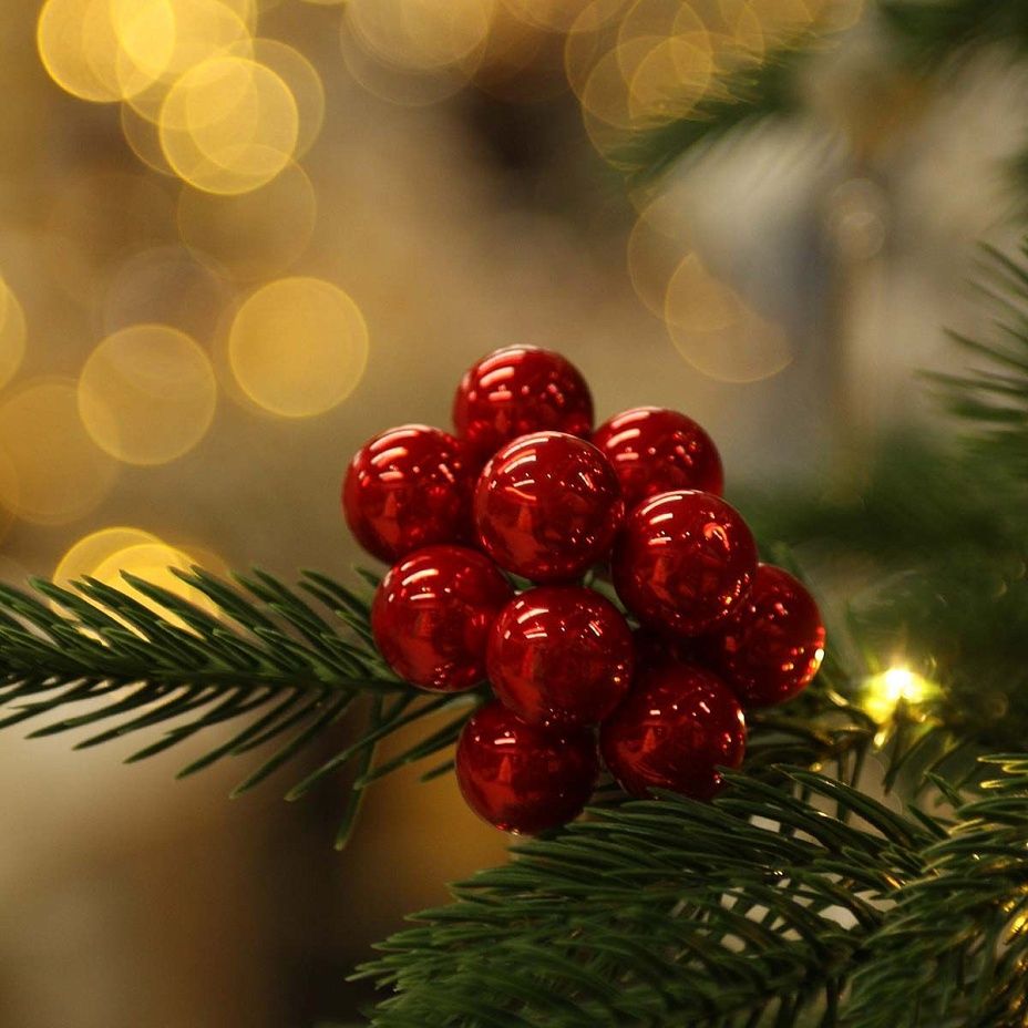 Пучок шариков 2 см 10 шт - 3866 карамельный красный2