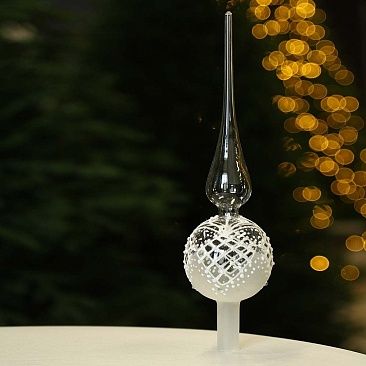 Верхушка для елки 31,5 см Оренбургское кружево1