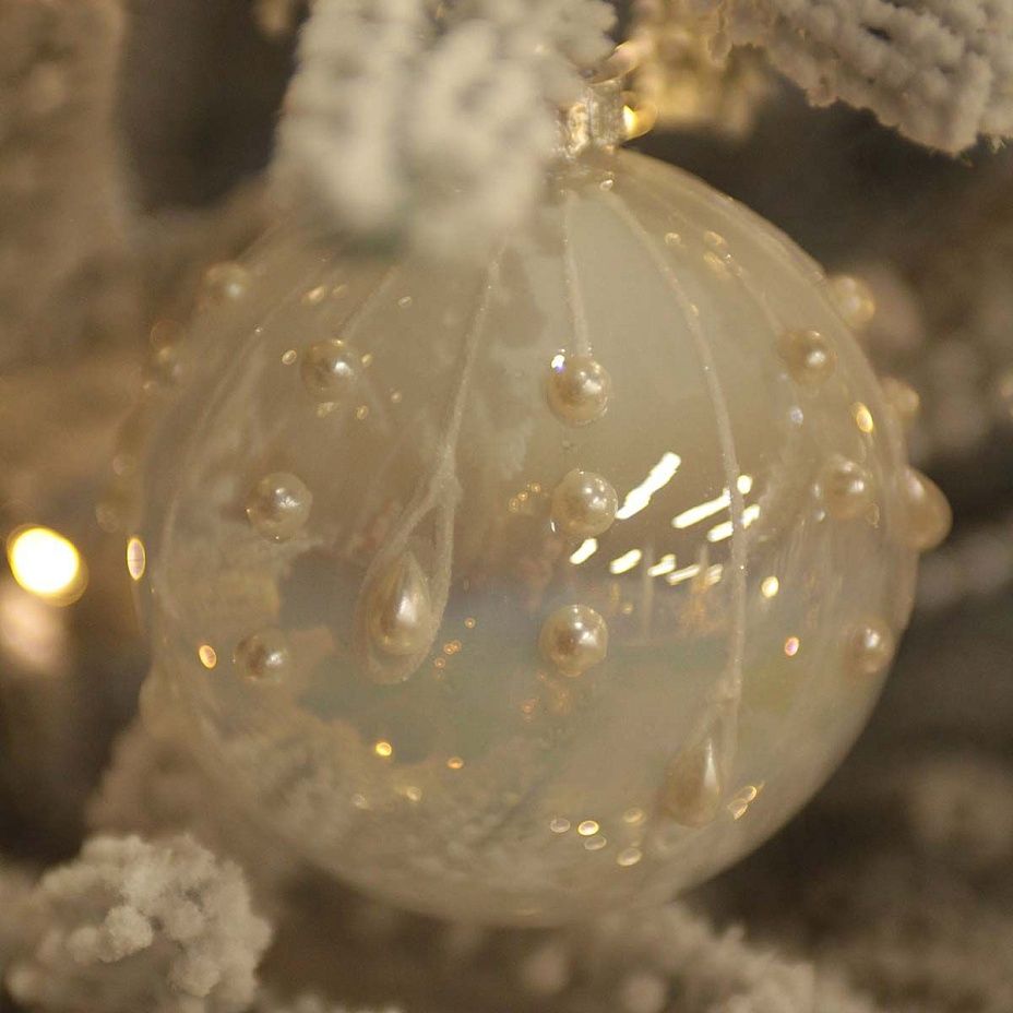 Шар Pearl с бусинами 8 см 30442