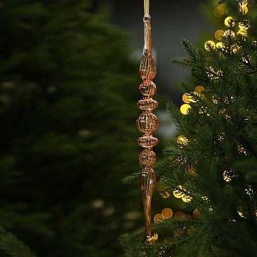 Сосулька Купеческая 30 см 1513 розовая1