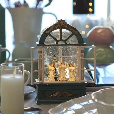 Фонарь светодиодный Ангелы 22 см 6261