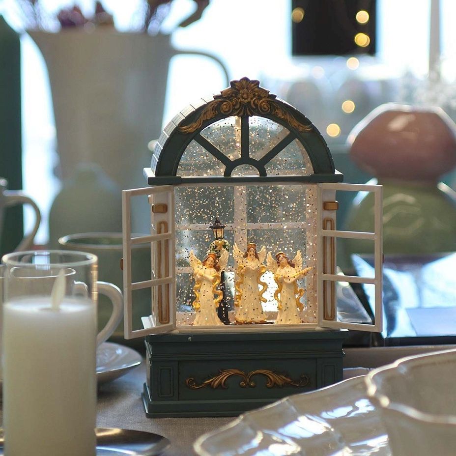 Фонарь светодиодный Ангелы 22 см 6262