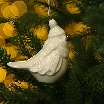 Снегирь в шарфике 7 см 37911