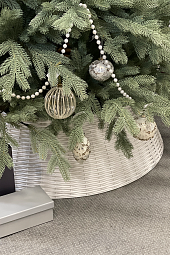 Корзина юбка под елку БЕЛЫЙ, разборная (XL/75см 2,1-2,5м)