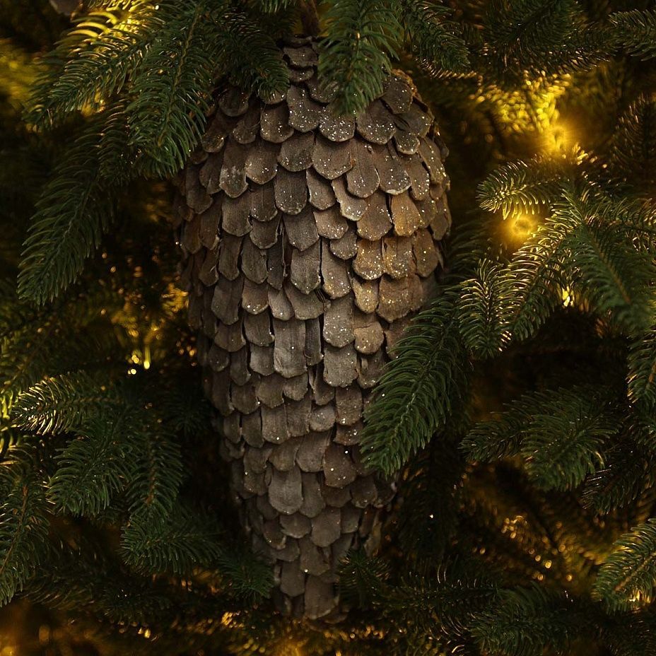 Шишка большая натуральная 31 см 62502