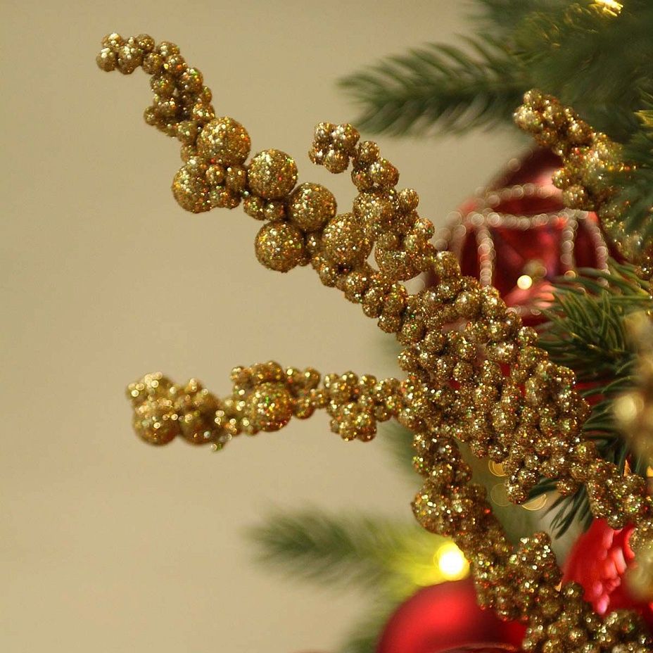 Ветка Ягоды золото 50 см2