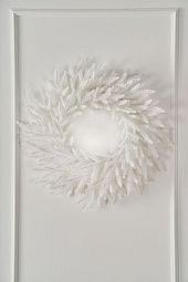 АЛЕКСАНДРИЙСКИЙ, венок рождественский белый (0,6 м)