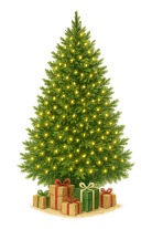 Елки с лампочками