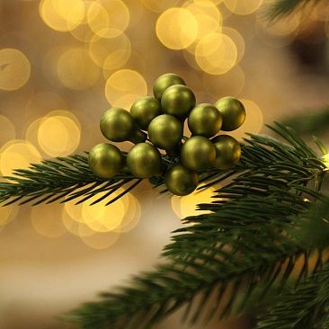 Пучок зеленый 1,5 см 12 шт, стекло 78431