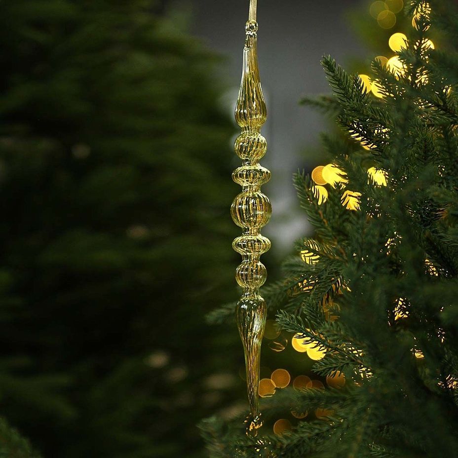 Сосулька Купеческая 30 см 1512 зеленая2