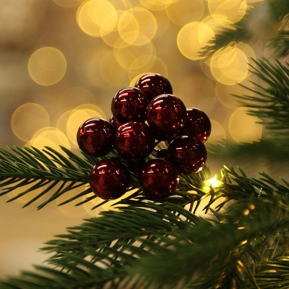 Пучок шариков 2 см 10 шт - темный бордо 38672