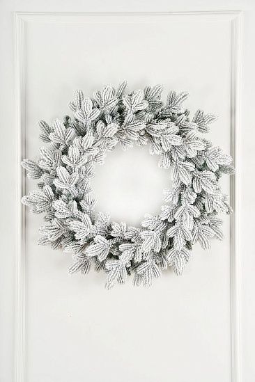 ВИЗАНТИЙСКИЙ, венок рождественский заснеженный (0,6 м)