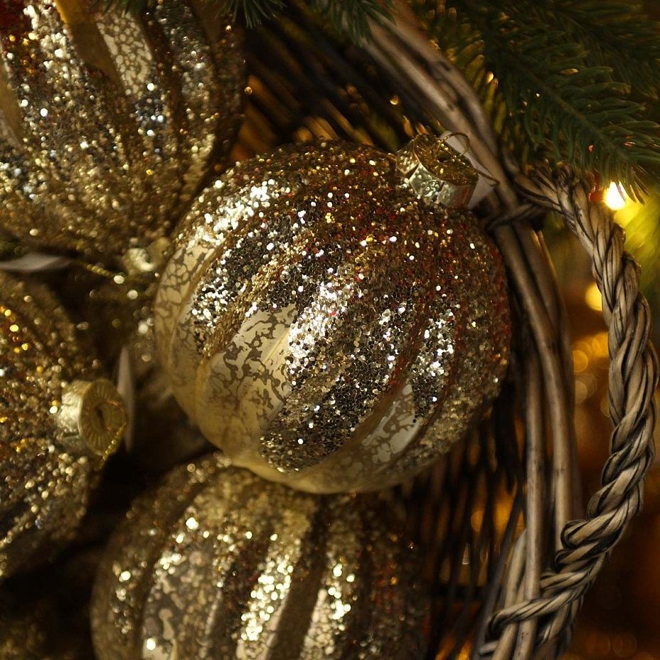 Шар Золотой блеск 10см 82342