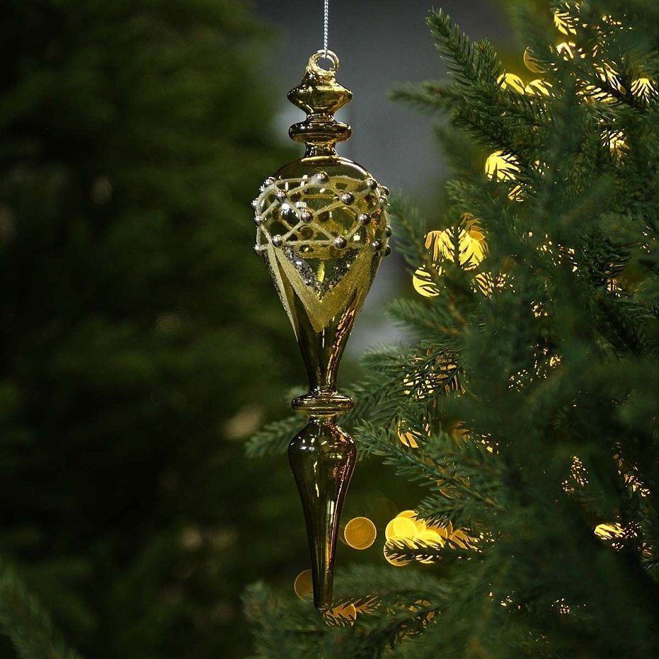 Сосулька 25 см зеленая 57182