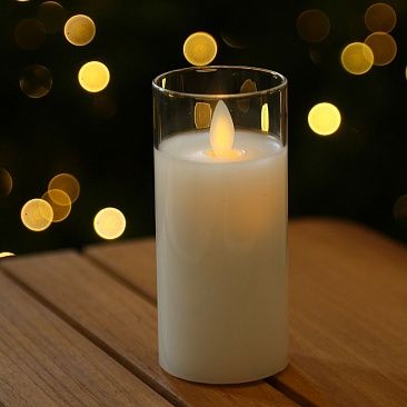 Светодиодная свеча 12 см, белый1