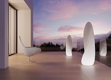 Изделие декоративное пластиковое "Petal 115" (34x38x115см),подсветка LED Е27,IP68