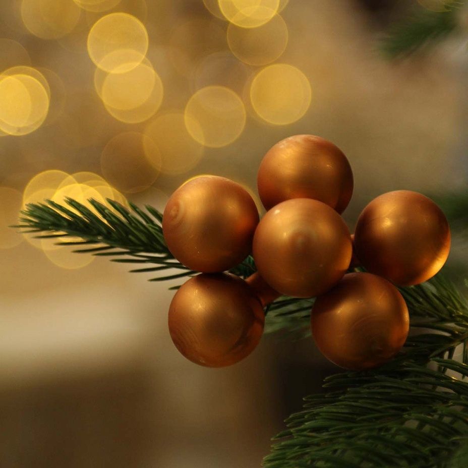 Пучок коричневый 3 см 6 шт, стекло 81032