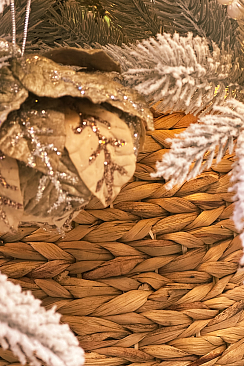 Корзина юбка под елку ГИАЦИНТ, разборная (XL/75см 2,1-2,5м)1