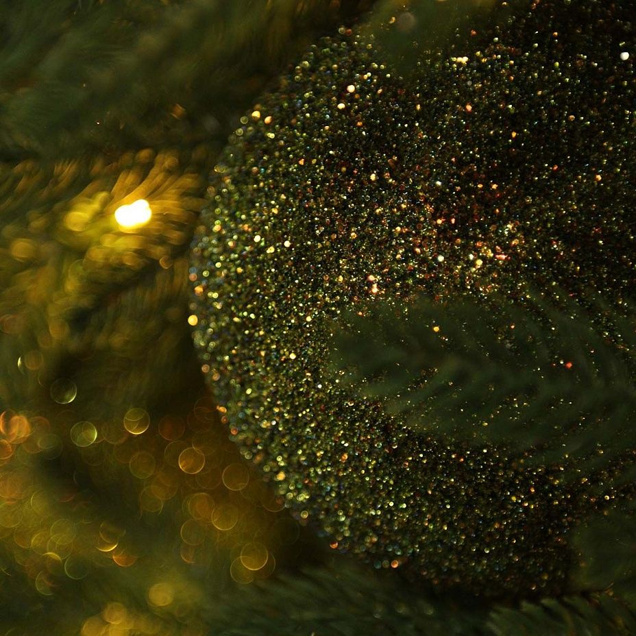 Шар Sparkle зеленый 15 см2