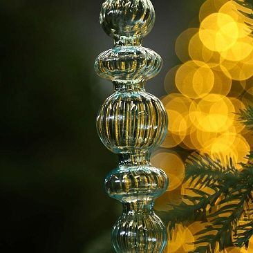 Сосулька Купеческая 30 см 1511 голубая1