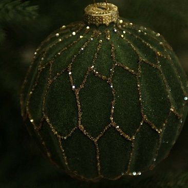 Шар Лесной бархатный 10 см 56111