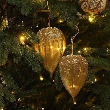 Ветка Физалис 2 бутона 15 и 17 см золото1