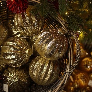 Шар Золотой блеск 10см 82341