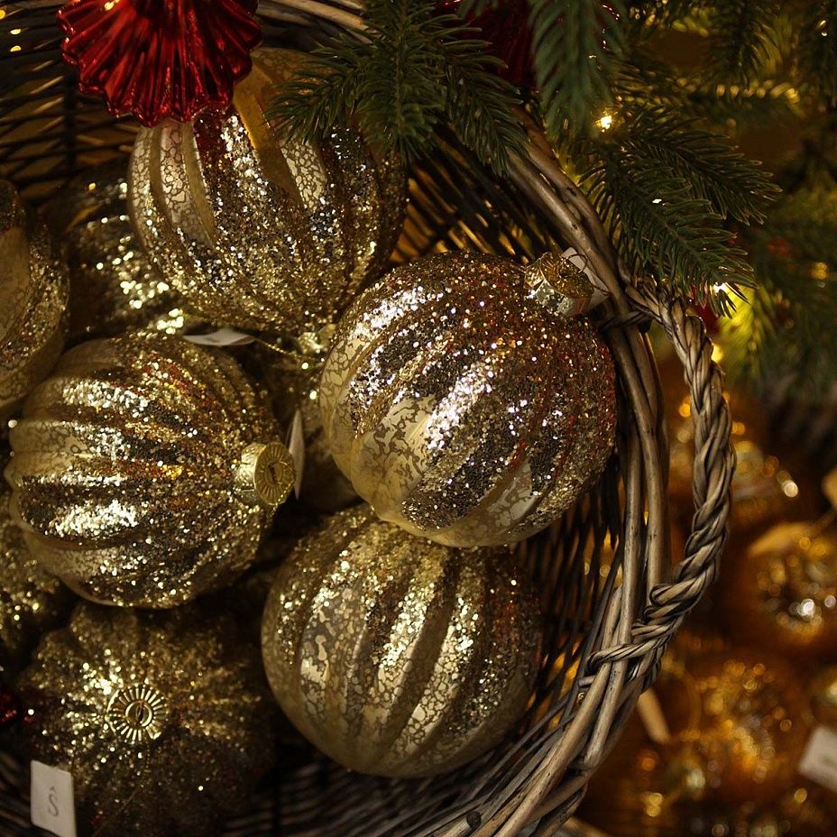 Шар Золотой блеск 10см 82342