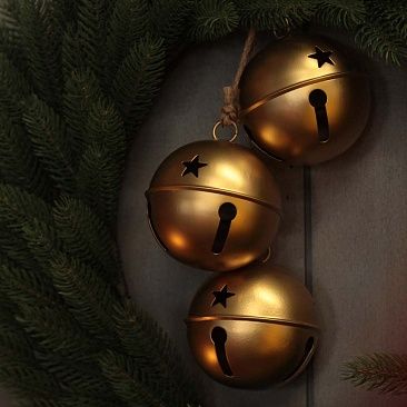 Связка золотистых бубенчиков Ø 11 см 30221