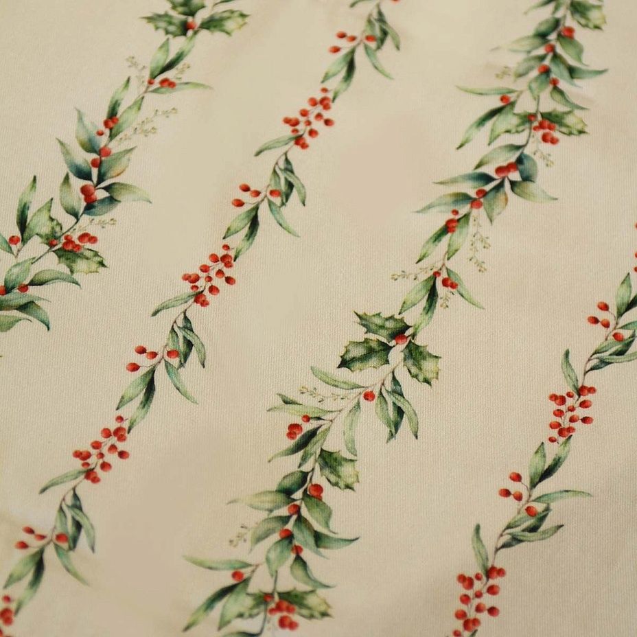 Скатерть 092 Winter leaf 150х220 см, хлопок2