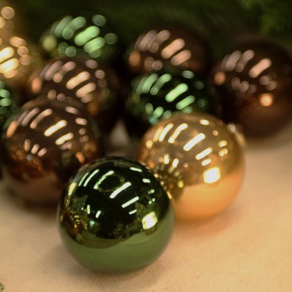 Шары база 6 см / лесной микс / 20 шт2