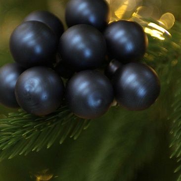 Пучок синий ночной матовый 2,5 см 12 шт, стекло 06901