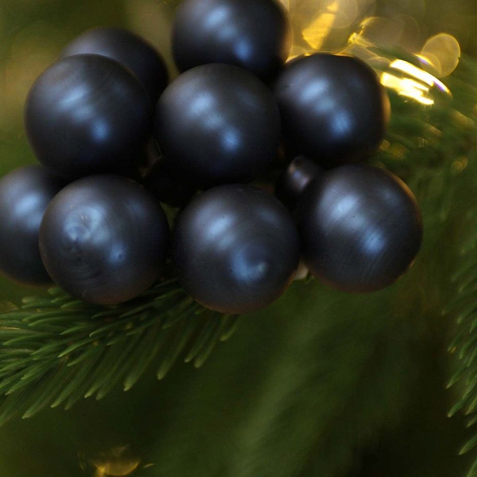 Пучок синий ночной матовый 2,5 см 12 шт, стекло 06902