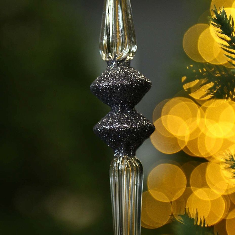 Сосулька Ромбы 28 см ночной синий 91242