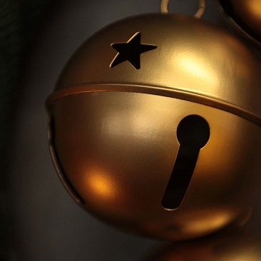 Связка золотистых бубенчиков Ø 11 см 30221