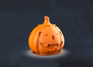 Изделие декоративное пластиковое Тыква Jack (50x43x47см) ,цвет Orange