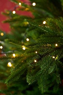 Светодиодная ярусная гирлянда на елку, тепло белый свет (2,1м/350л)1