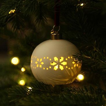 Светящийся шар Орнамент 6 см, керамика1