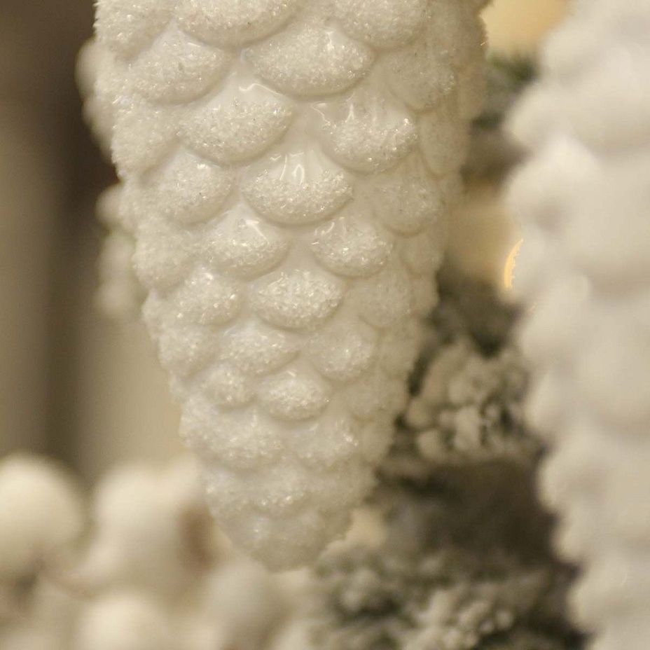 Шишка белоснежная 13 см 88532