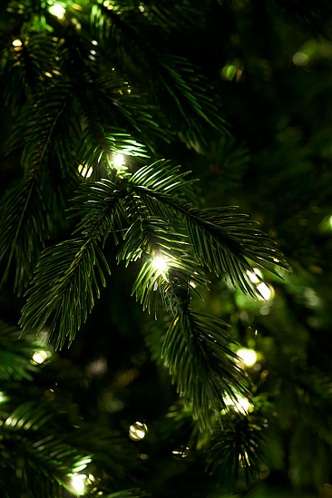 ТАЕЖНАЯ, ель литая с лампочками (2,1 м)1