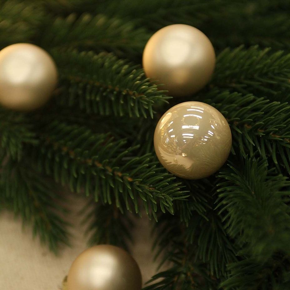 Набор шаров база шампань 3,5 см 16 шт, стекло2